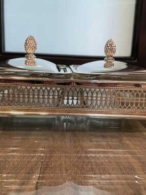 Mint Condition Vintage, Silver-Plated Double Covered Chafing Dish